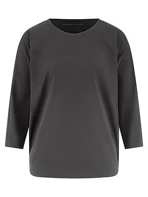 Rundhals-Shirt 3/4-Arm Raffaello Rossi braun