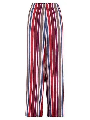 Lange Streifen-Hose Mey multicolor