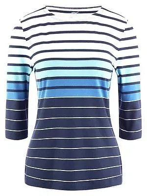 Leicht tailliertes Rundhals-Shirt JOY Sportswear blau