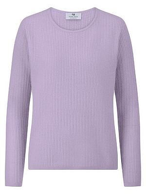 Rundhals-Pullover 1/1-Arm aus 100% Kaschmir Peter Hahn lila