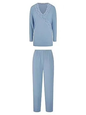 Schlafanzug Hautnah blau