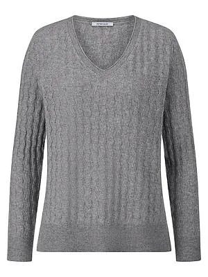 Pullover Kaschmir Peter Hahn grau
