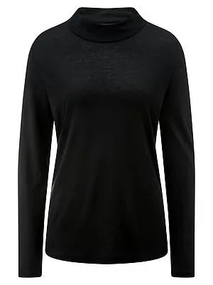Shirt Stehkragen Peter Hahn schwarz