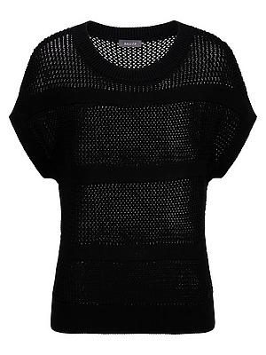 Rundhals-Pullover BASLER schwarz