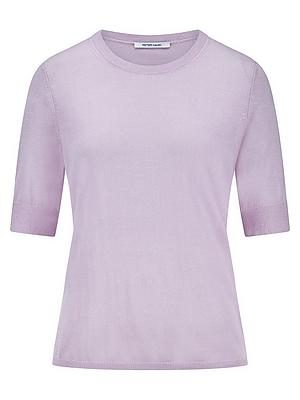 Rundhals-Pullover Kaschmir Peter Hahn lila