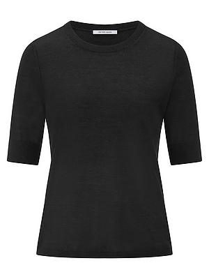 Rundhals-Pullover Kaschmir Peter Hahn schwarz