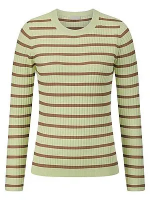 Rundhals-Pullover Kaschmir Peter Hahn grün