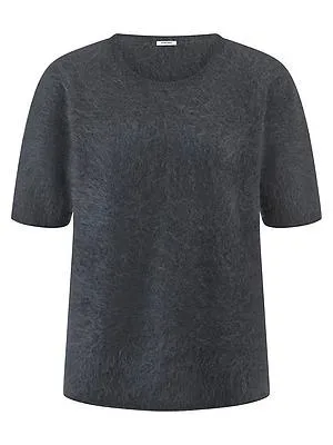 Rundhals-Pullover aus 100% Kaschmir Peter Hahn grau