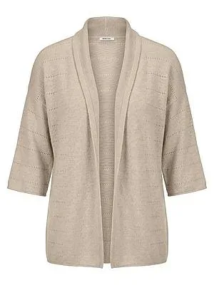 Strickjacke aus 100% Kaschmir Peter Hahn beige