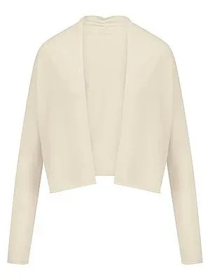 Strickjacke Kaschmir Peter Hahn weiss