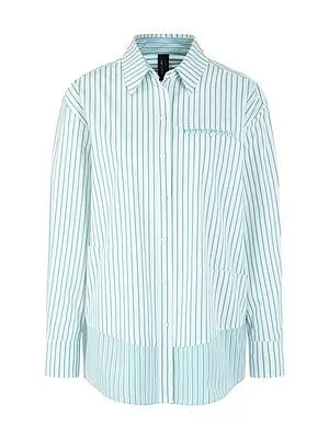 Long-Bluse Hemdkragen Marc Cain weiss