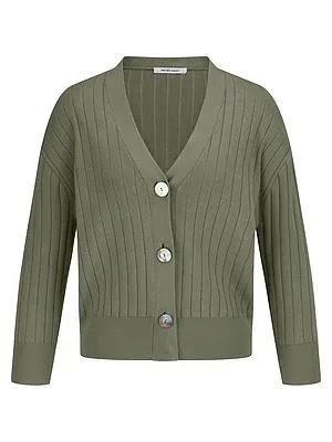 Cardigan aus 100% SUPIMA®-Baumwolle Peter Hahn grün