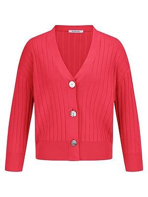Cardigan aus 100% SUPIMA®-Baumwolle Peter Hahn rot