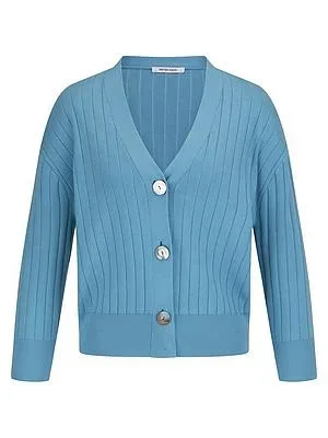 Cardigan aus 100% SUPIMA®-Baumwolle Peter Hahn blau