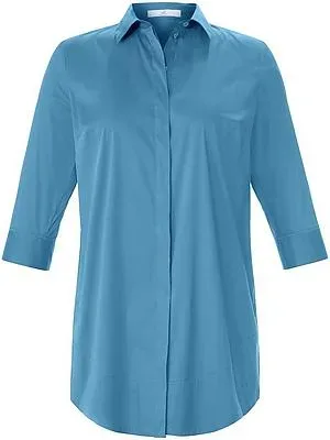 Longbluse 3/4-Arm Emilia Lay blau