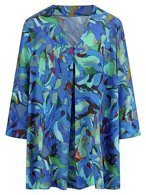 Long-Bluse Emilia Lay blau