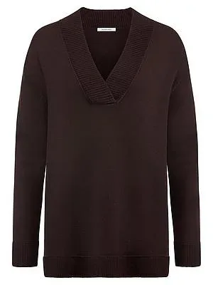 V-Pullover Peter Hahn braun