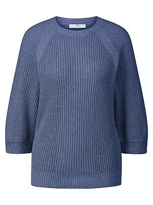 Rundhals-Pullover Peter Hahn blau