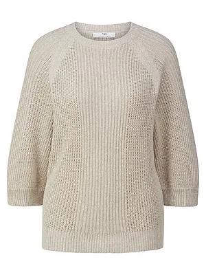 Rundhals-Pullover Peter Hahn beige