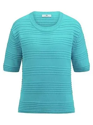 Rundhals-Pullover Peter Hahn türkis