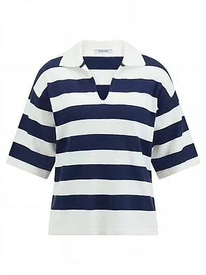 Polo-Pullover Peter Hahn blau