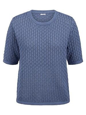 Rundhals-Pullover 1/2-Arm Peter Hahn blau