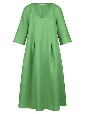 Kleid V-Ausschnitt Emilia Lay grün