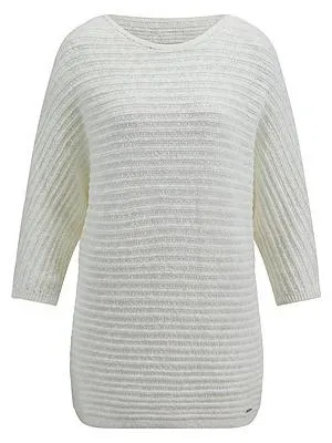 Pullover U-Boot-Ausschnitt Emilia Lay weiss