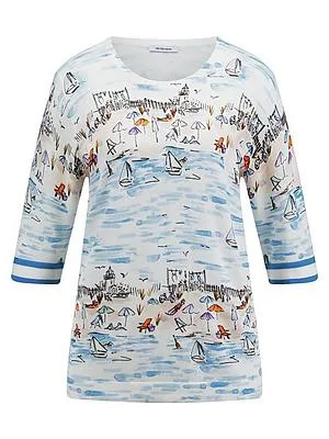 Rundhals-Pullover Peter Hahn multicolor
