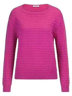 Rundhals-Pullover aus 100% SUPIMA®-­Baumwolle Peter Hahn pink