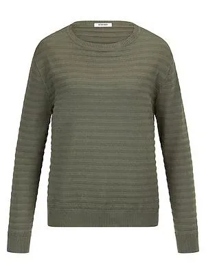 Rundhals-Pullover aus 100% SUPIMA®-­Baumwolle Peter Hahn grün