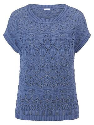 Ärmelloser Pullover Peter Hahn blau