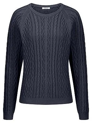 Rundhals-Pullover Peter Hahn blau