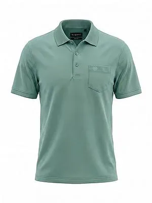 Polo-Shirt Bugatti grün