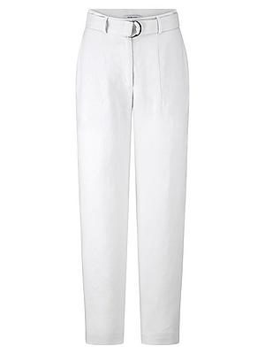 Knöchellange Wide Fit-Hose Peter Hahn weiss