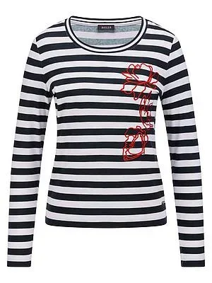 Rundhals-Shirt BASLER blau