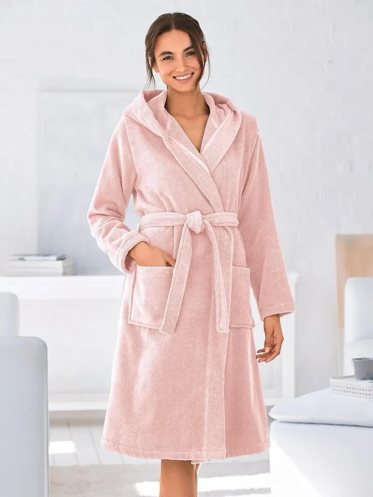 Damen-Bademantel Peter Hahn rosé