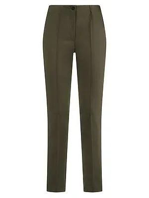 Knöchellange Slim Fit-Hose Fadenmeister Berlin grün