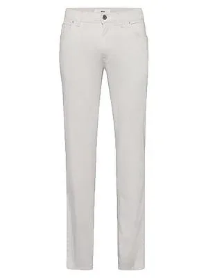 5-Pocket-Hose Straight Fit Brax weiss