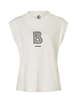 Loose Fit-Rundhals-Shirt Dania Bogner weiss