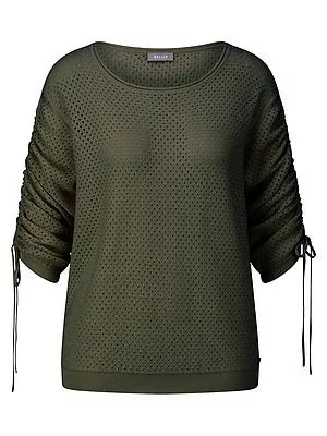 Rundhals-Pullover BASLER grün
