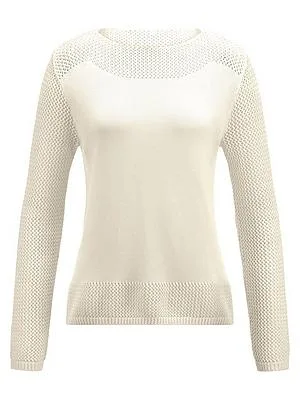 Pullover U-Boot-Ausschnitt St. Emile weiss
