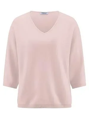 V-Pullover Kaschmir Peter Hahn rosé