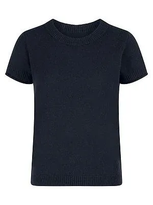 Rundhals-Pullover aus 100% Kaschmir Peter Hahn blau