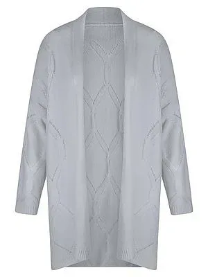 Long-Strickjacke aus Kaschmir Peter Hahn blau