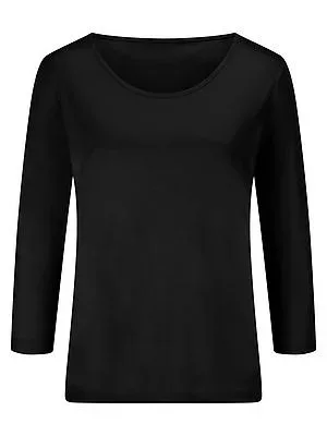 Rundhals-Shirt 3/4-Arm Fadenmeister Berlin schwarz