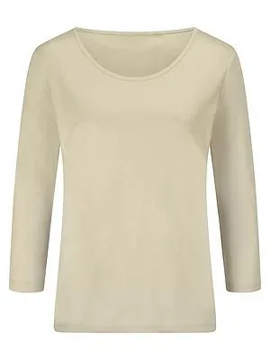 Rundhals-Shirt 3/4-Arm Fadenmeister Berlin beige
