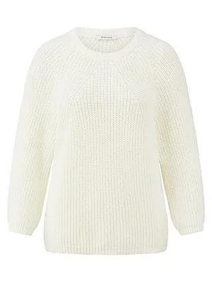 Rundhals-Pullover Peter Hahn weiss