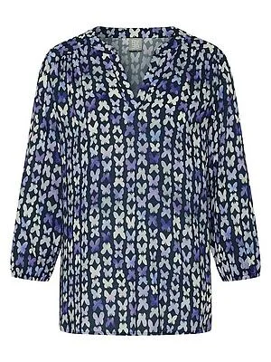 Bluse Rabe blau