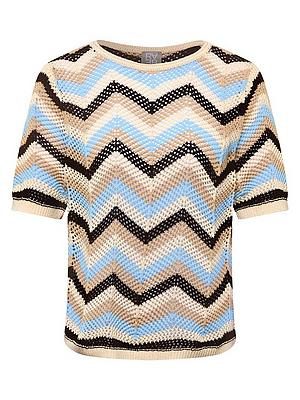Rundhals-Pullover Rabe multicolor
